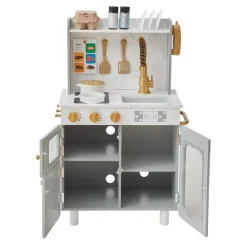 Kids Teamson Kids Little Chef Memphis Play Kitchen, Gray/Gold