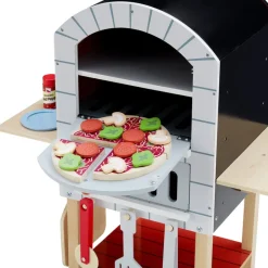 Kids Teamson Kids My Little Helper Pizza Oven & Accessories, Gray/Natural