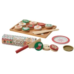 Kids Teamson Kids Play Cuttable Christmas Cookies Baking & Decorating Set, Multi