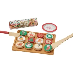 Kids Teamson Kids Play Cuttable Christmas Cookies Baking & Decorating Set, Multi