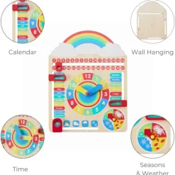 Kids Teamson Kids Preschool Play All About Today Calendar, Multicolor