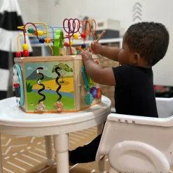 Kids Teamson Kids Preschool Play Lab 7-in-1 Large Activity Station, Natural