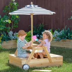 Kids Teamson Kids Sorrento Outdoor 2-in-1 Wooden Picnic Table + Sandbox