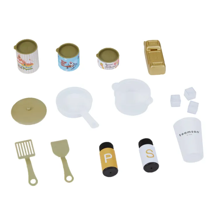 Kids Teamson Kids Versailles Play Kitchen with Refrigerator and Cookware Accessories, White