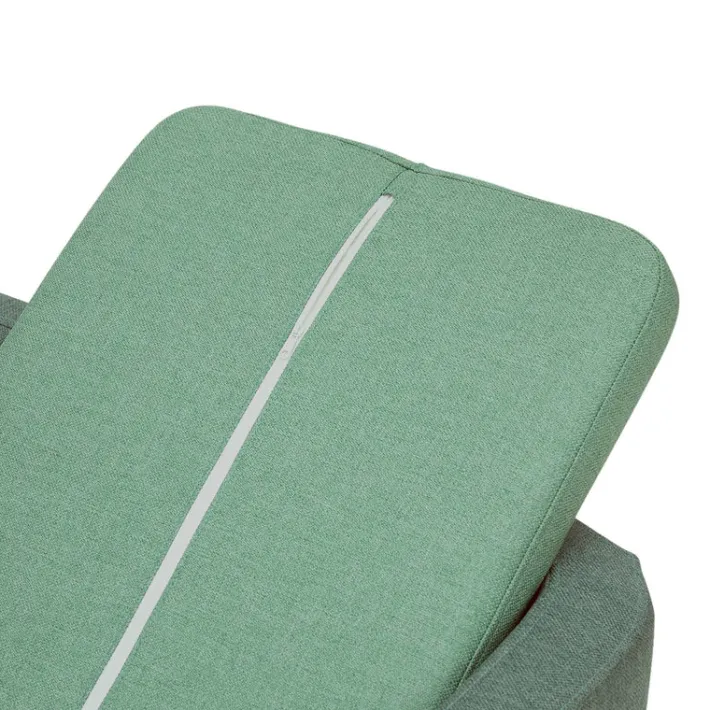 Teamson Pets 15.51" Bennett Linen Sofa Dog Bed for Small and Medium Dogs, Sea Green- FINAL SALE