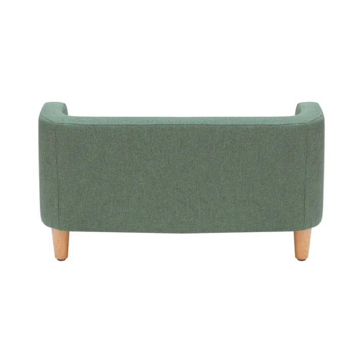 Teamson Pets 15.51" Bennett Linen Sofa Dog Bed for Small and Medium Dogs, Sea Green- FINAL SALE