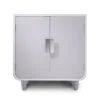 Teamson Pets 22.01" Dyad Cat Litter Box Enclosure and Side Table, Alpine White- FINAL SALE