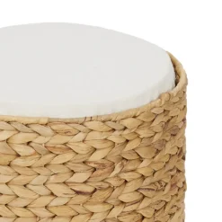 Teamson Pets Neith Wicker Seagrass 3-Tier Cat Bed Condo with Cushions, Tan/Cream- FINAL SALE